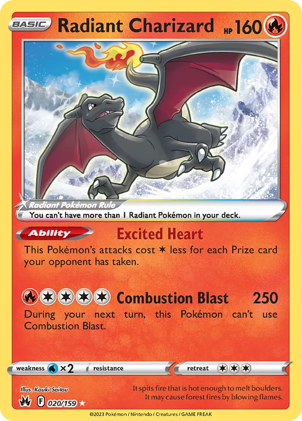 afbeelding van een charizard pokemonkaart