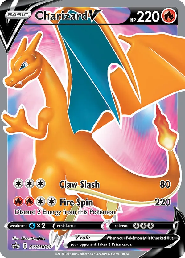 afbeelding van een charizard pokemonkaart