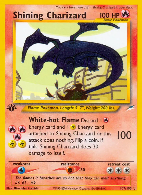 afbeelding van een charizard pokemonkaart