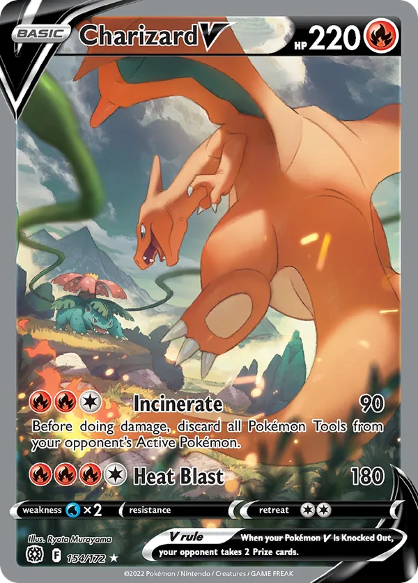 afbeelding van een charizard pokemonkaart