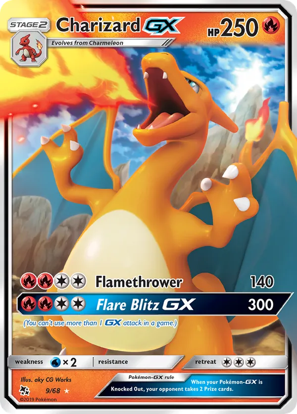 afbeelding van een charizard pokemonkaart