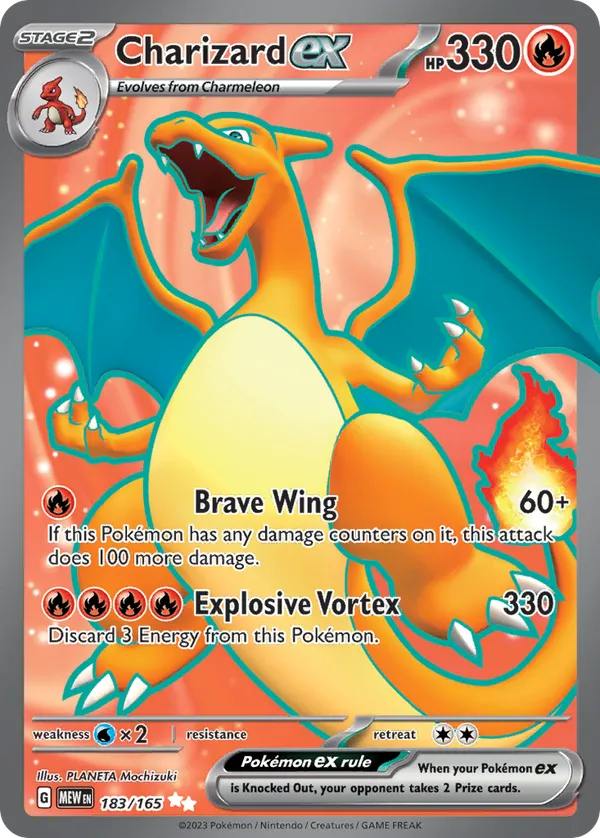 afbeelding van een charizard pokemonkaart