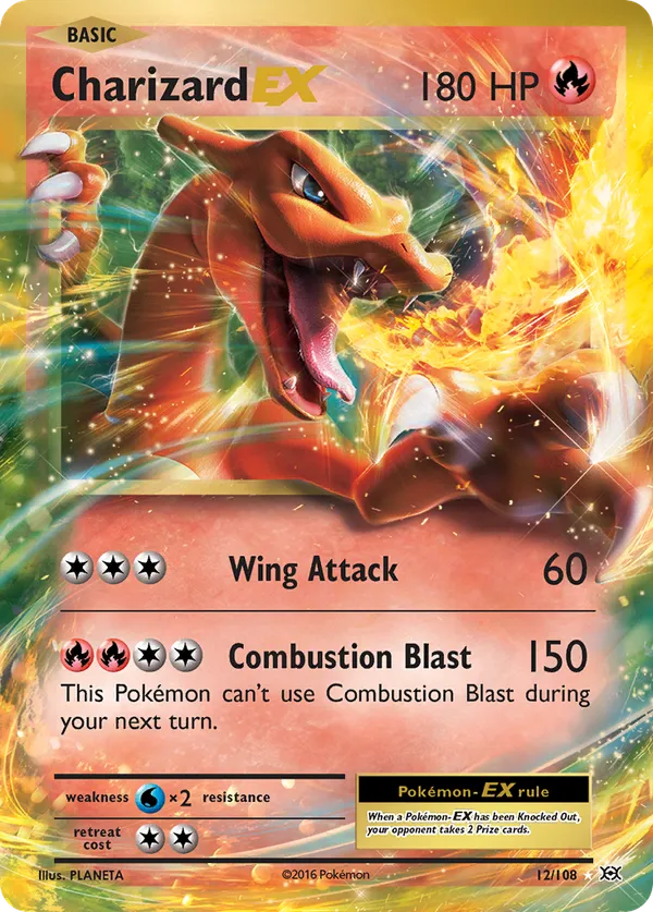 afbeelding van een charizard pokemonkaart