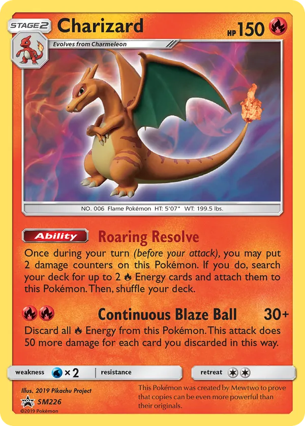 afbeelding van een charizard pokemonkaart